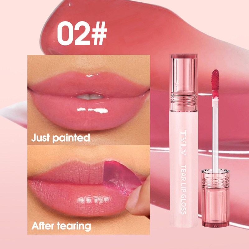 Waterproof Moisturizing Lip Color - Long-Lasting No-Spill Glaze