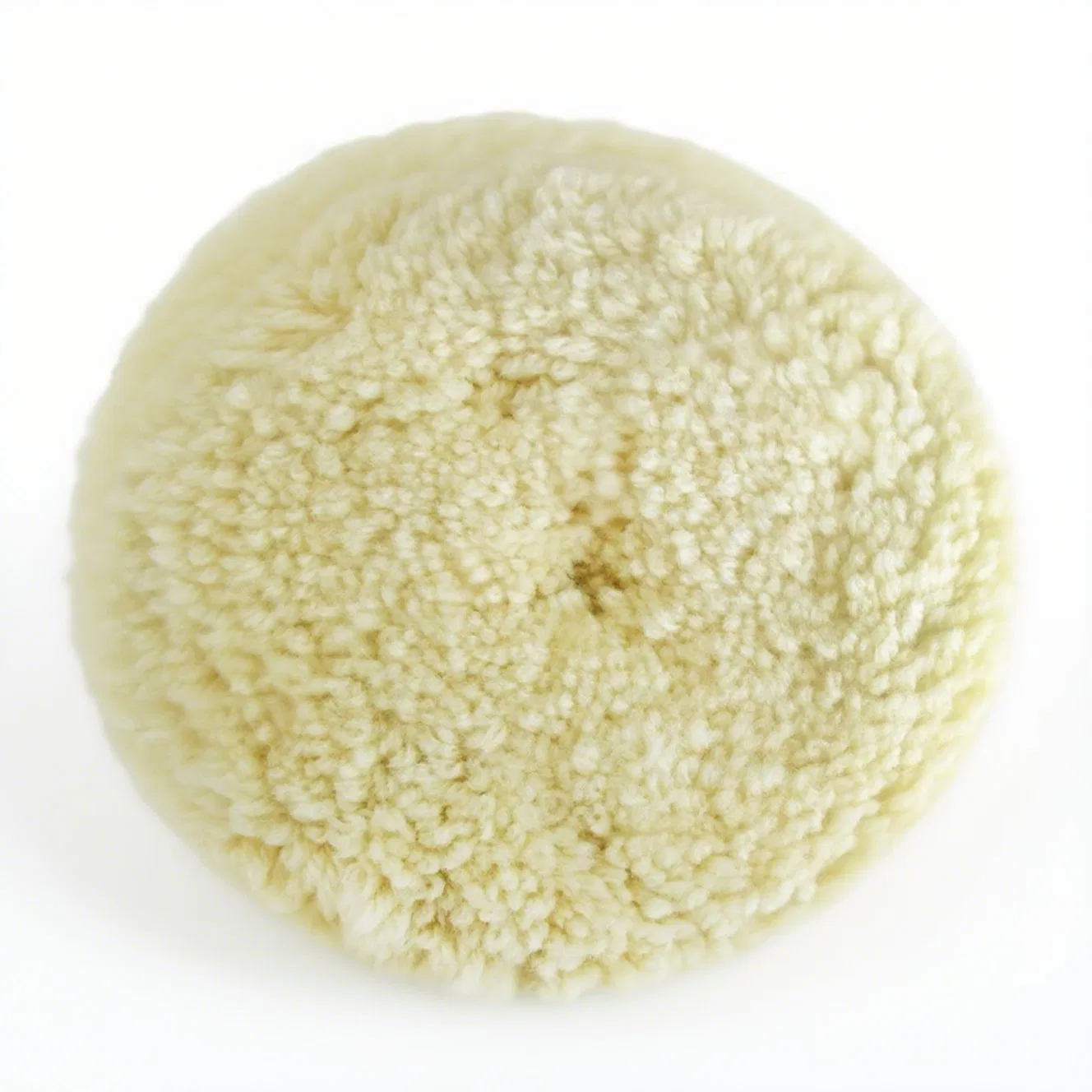 Dual-Sided Wool Buffing Wheel 7 Inches, Auto Paint Polish Tool, White/Yellow Options