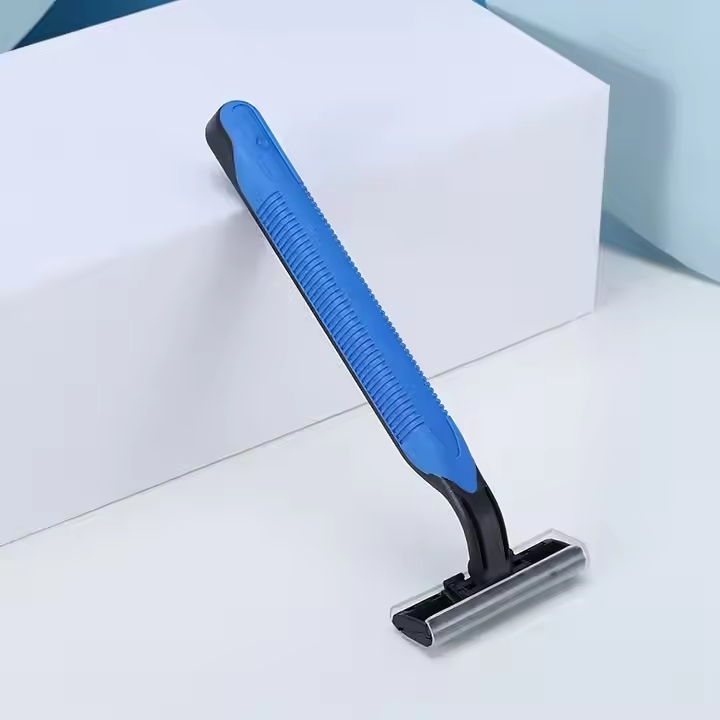 Twin Blade Disposable Razor Men Shaving Razor Plastic Handle