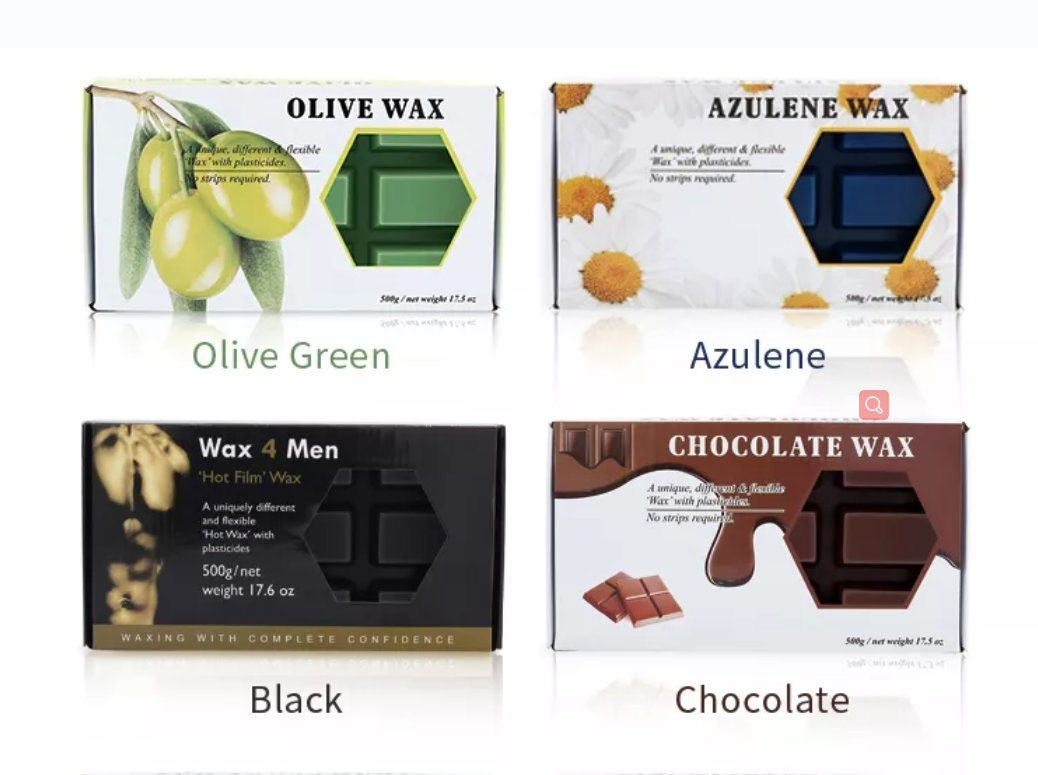 500g Aloe Hot Film Hard Wax Block No Strips Hair Removal