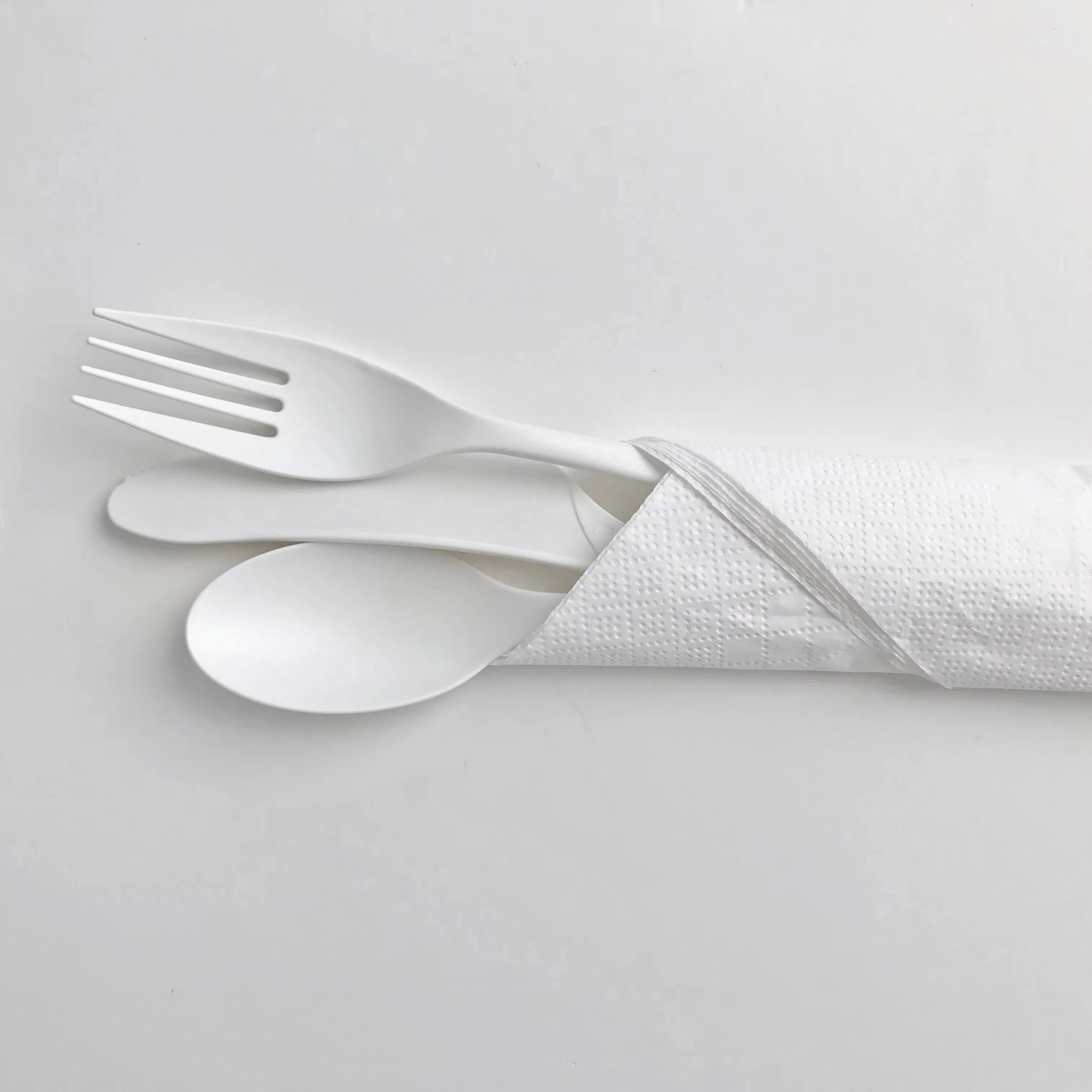 Eco Friendly Customizable PLA Fork Spoon Set Disposable Utensils