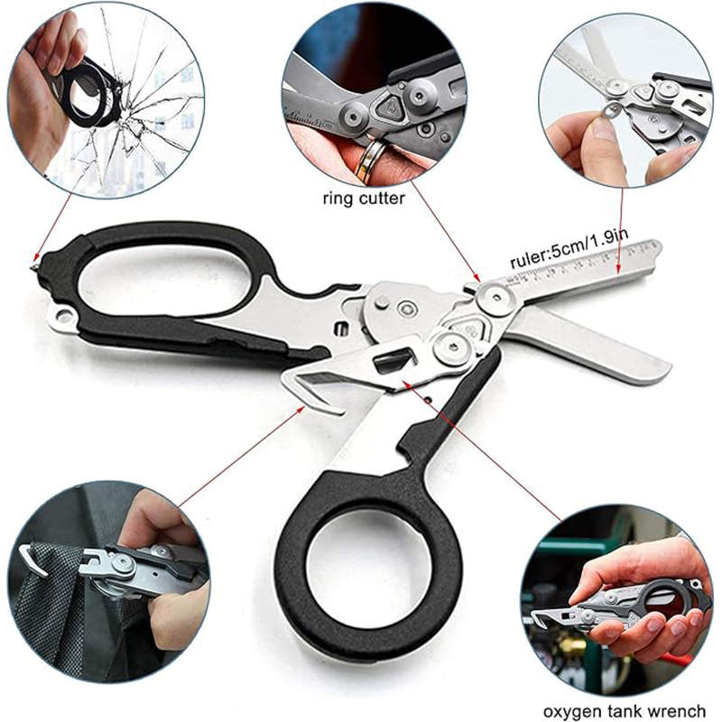 Многофункциональные складные ножницы 6 в 1 для выживания