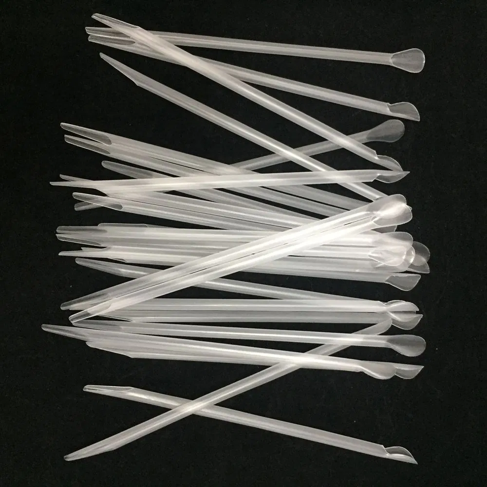 8" Super Jumbo Clear Wrapped Spoon Straws for Milkshakes, Shaved Ice, Kid's Parties