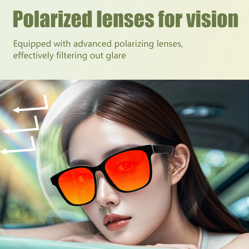 Wireless Speaker Headset Headphone Audio Bluetooth 5.4 Smart Sunglasses with Ai Translation