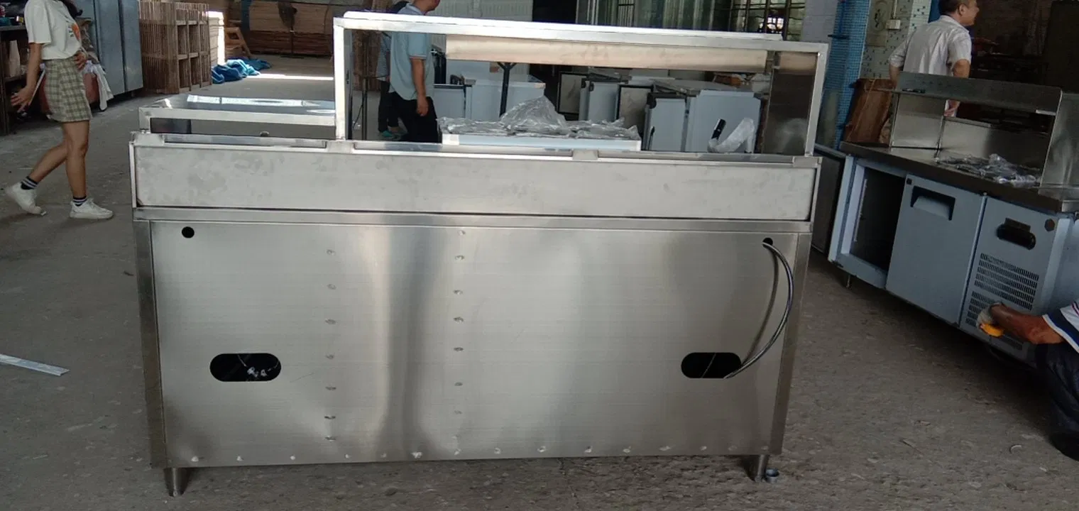 Junjian Customized Under Counter Refrigerator Used Stainless Steel Workbench Fridge for Milk Tea Shop