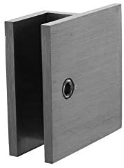 Brushed Nickel Square Style Frameless Shower Door Stop