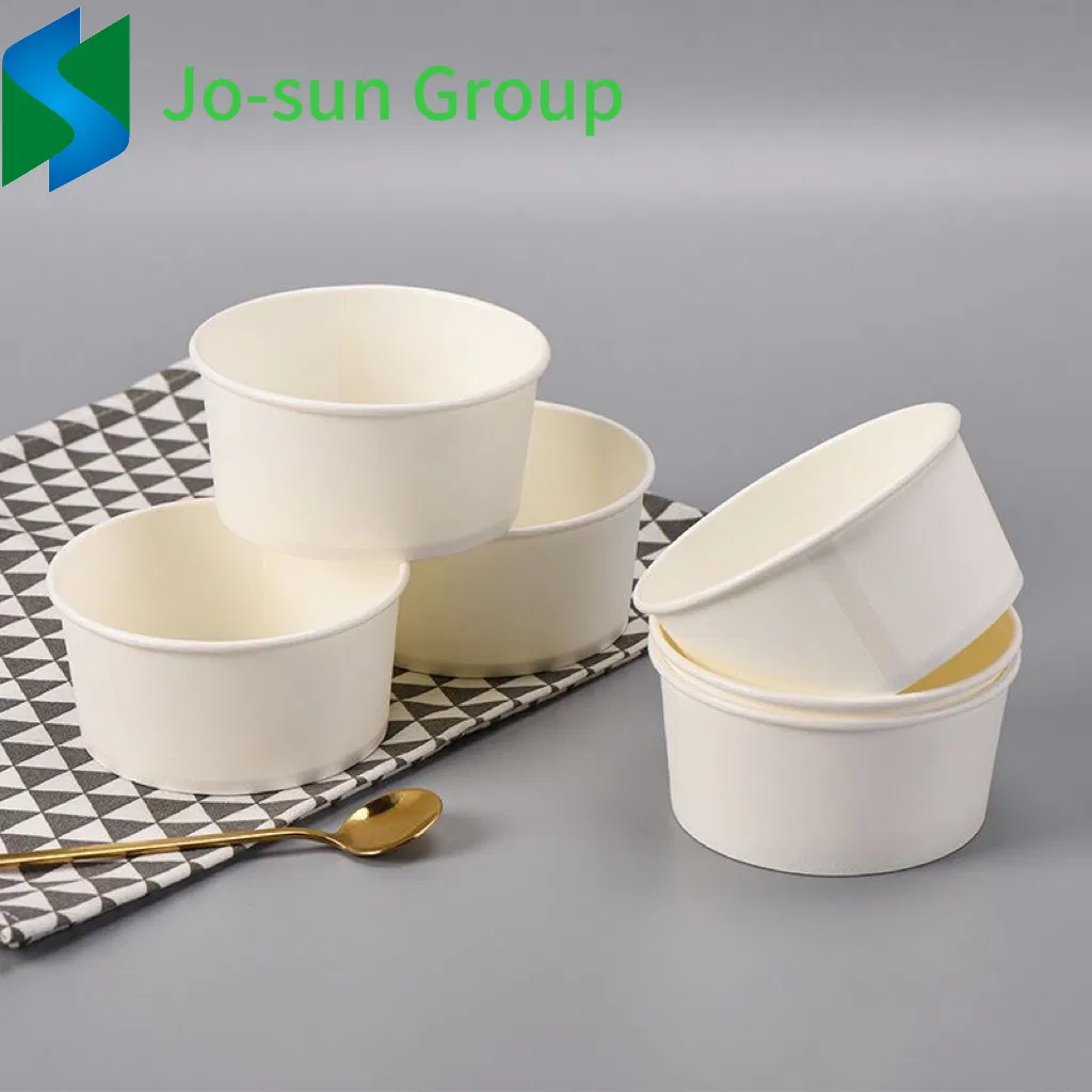 Factory Direct Wholesale Price Disposable Degradable Kraft Paper White Round Paper Bowl Can Be Customized