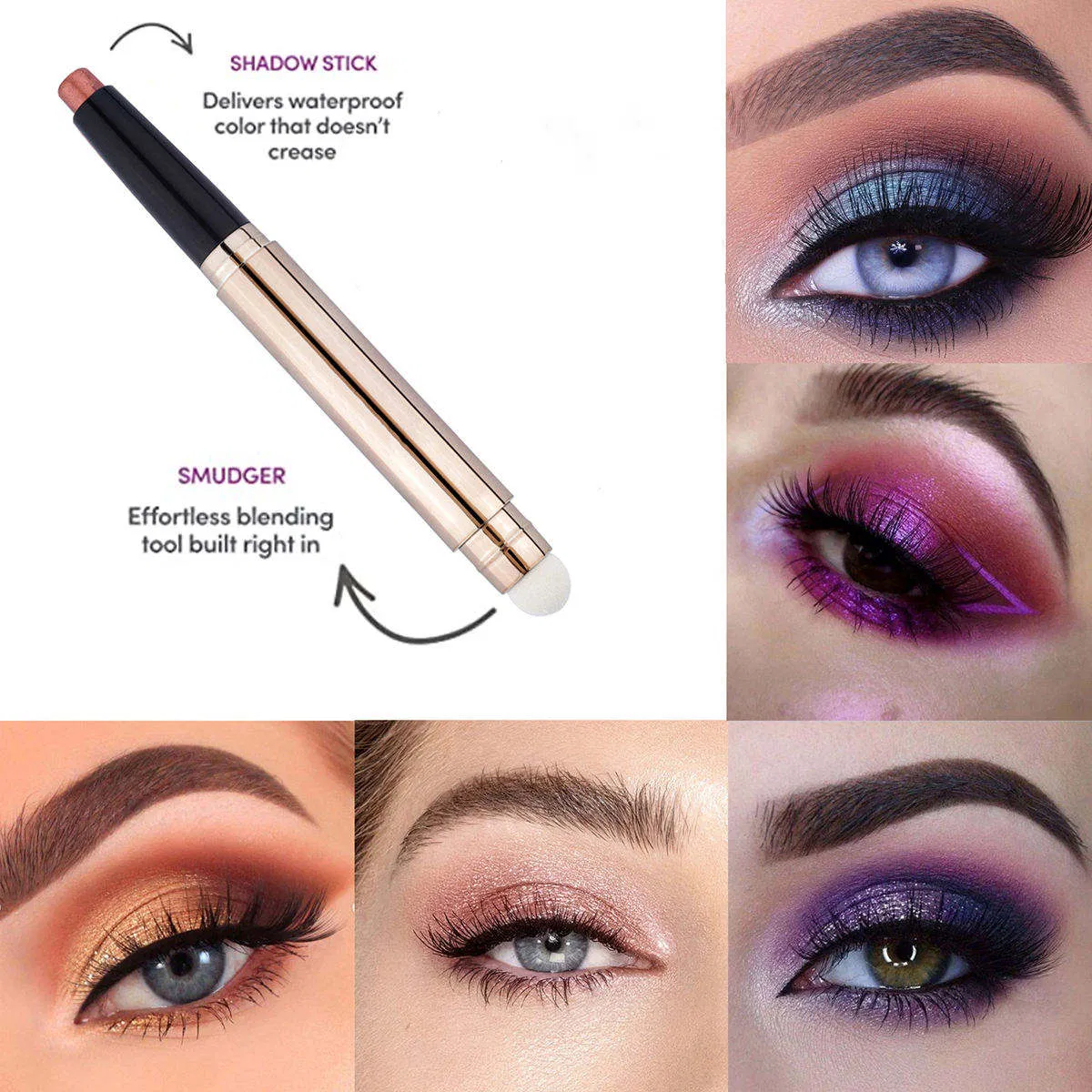 Wholesale Makeup Highlighter Face Blush Stick Cream Shimmer Glitter Eye Shadow Pencil Highlighter Shimmer Eye Shadow Sticks