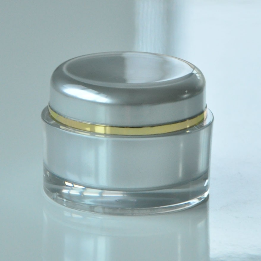 Premium 50g Round Acrylic Jar for Skin Cream Storage