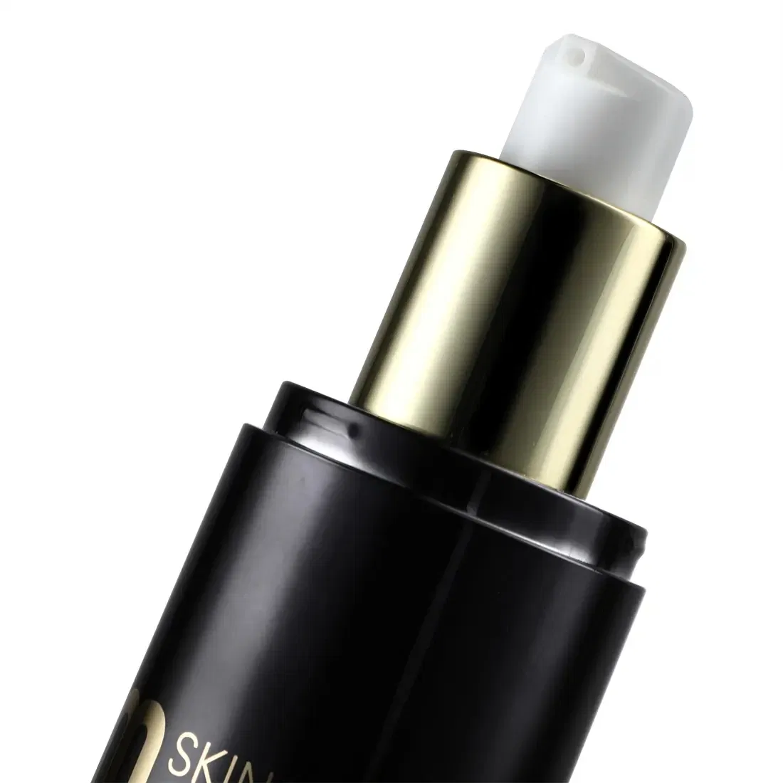 Luxury New Black 30ml 50ml 100ml Aluminum UV Skincare Bottle Sets Packaging Clear Frosting Glass Bottle with Silica Gel Dropper