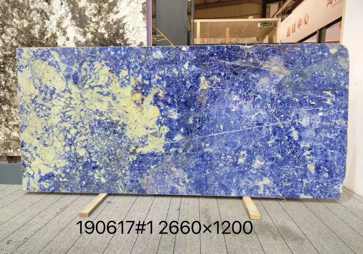 Luxury Bolivia Blue Natural Quartzite Slabs for Table Kitchen Countertop