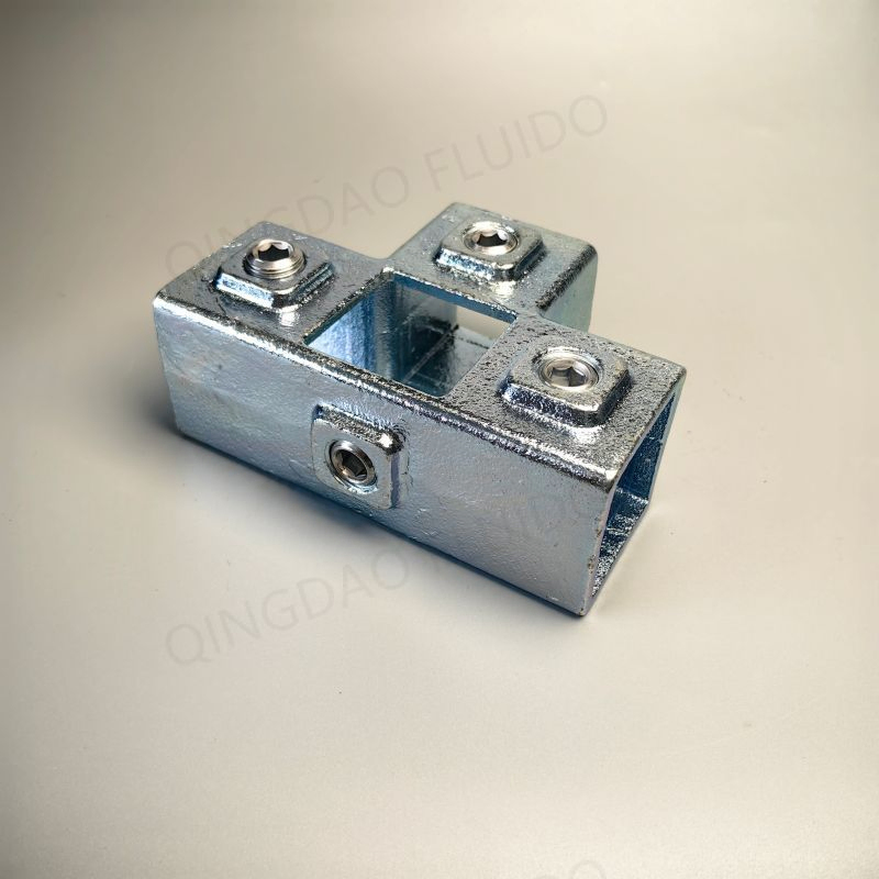 Malleable Iron Greenhouse Tube Clamp Fittings for Square Pipe 32mm