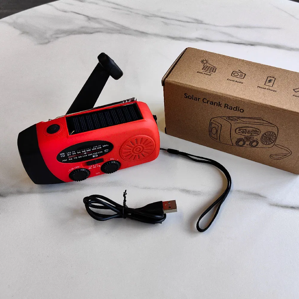 Rechargeable Power Bank Mini Digital Radio Solar Energy Am FM Noaa Emergency Radio