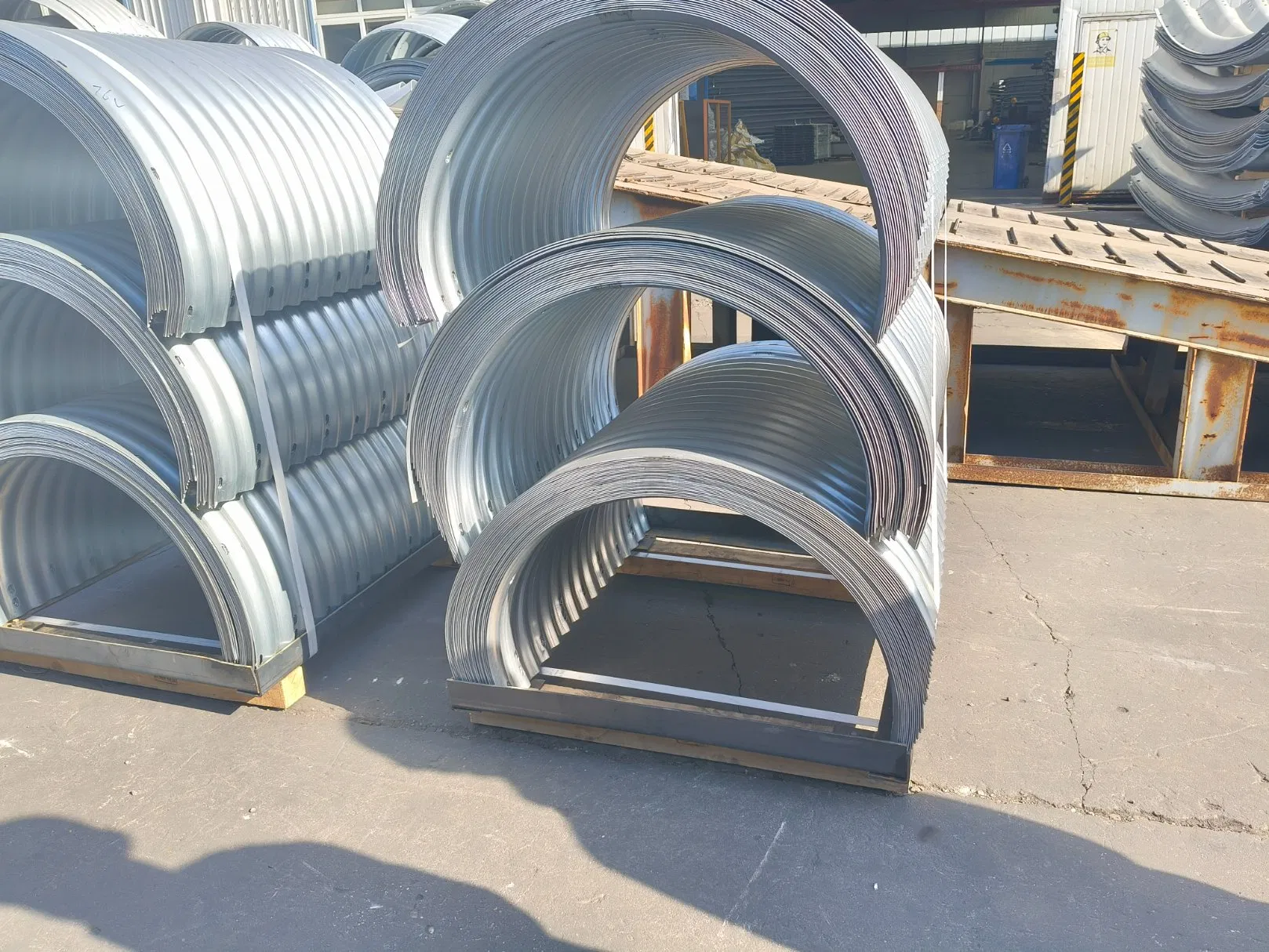 Assemble Galvanized Corrugated Metal Steel Pipe Half Round Corrugated Steel Pipe