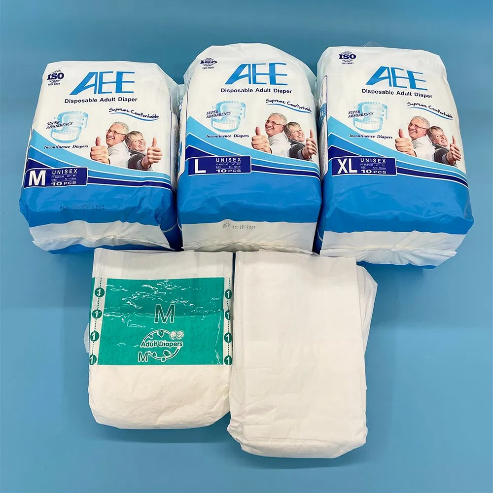 Manufacturer Hot Sale Disposable Premium with Printed Low Price Wholesales Adult Diapers