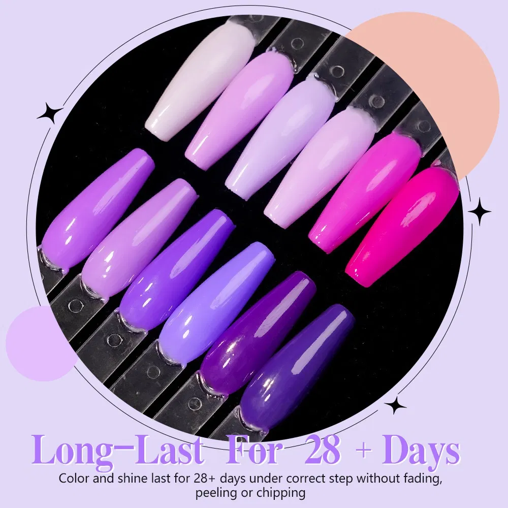 Non-Yellowing 12 Colors Black White UV Gel Nail Polish for Professional Salon Manicure Kit