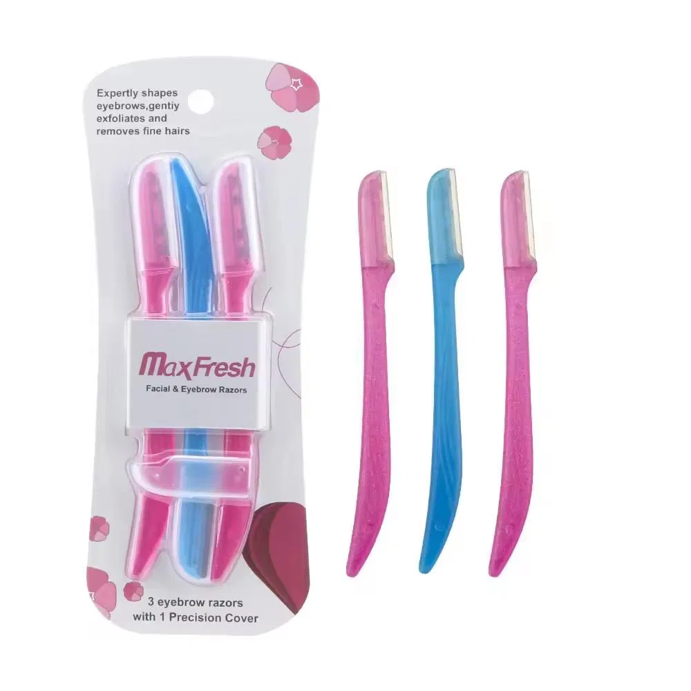 Women Eyebrow Razor Dermaplaning Tool 1 Blade Makeup Tool Trimmer Razor 3PCS