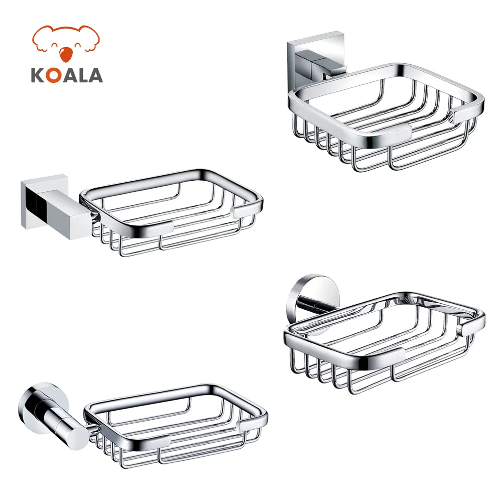 Мыльница настенная хром для ванной