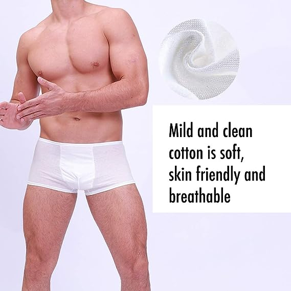 Disposable Mens Underwear Cotton Underwear Portable Men Briefs for Travel Hospital