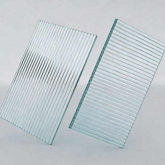 High-Transparency Fluted/Frosted Glass Bathroom Dry and Wet Separation Privacy Partition