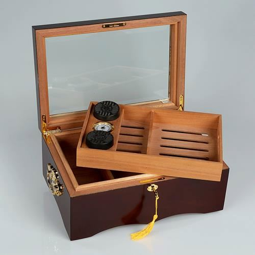 OEM Cigar Humidor Desktop Cedar Wood Storage Case
