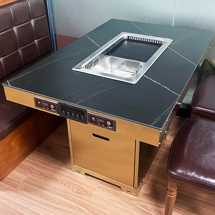 Стол для барбекю бездымный гриль ресторан столовая