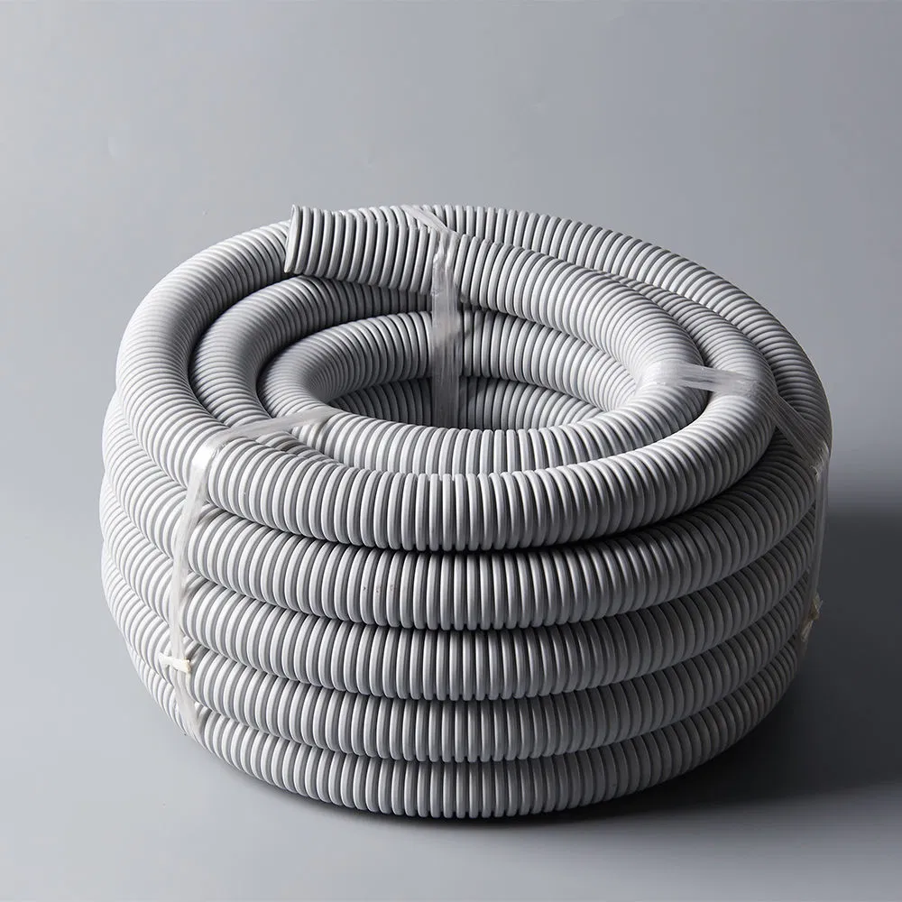 Hot Selling AS/NZS 2omm Flexible Grey PVC Plastic Corrugated Conduit Electric Tube Pipe