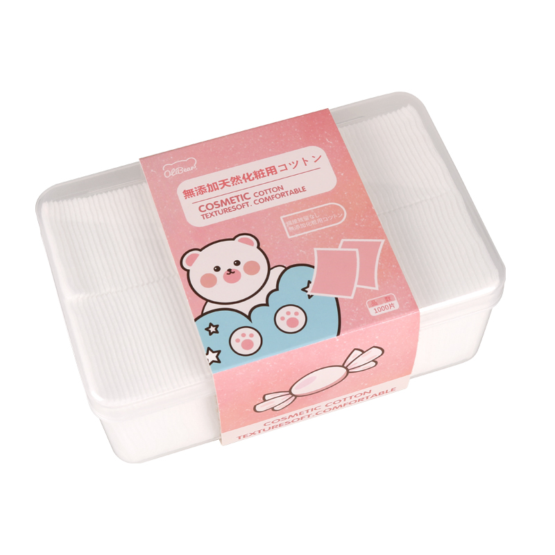 1000PCS Eco-Friendly Square Disposable Facial Makeup Remover Pads Cosmetic Thin Cotton Pads
