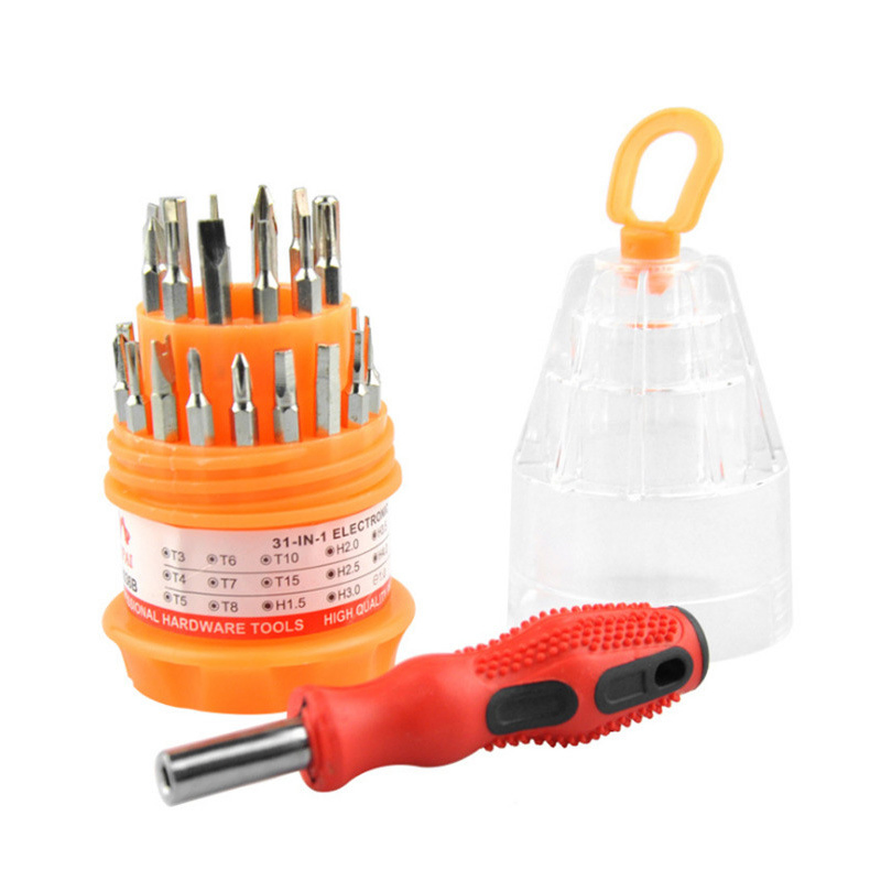 Screwdriver 31 in 1 Daily House Tower Multi Function Precision Screw Drivers Bits Sets Magnetic Repair Cellphone Screwdriver Set