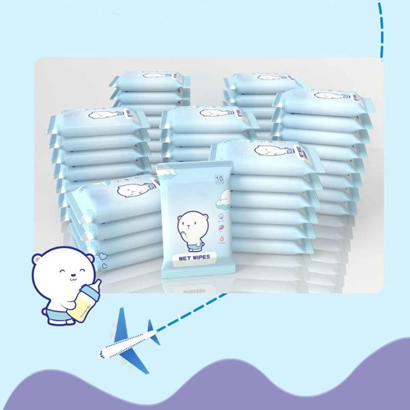 OEM Custom Travel Size Baby Wet Wipes in Bulk Packaging Personal Wet Tissues