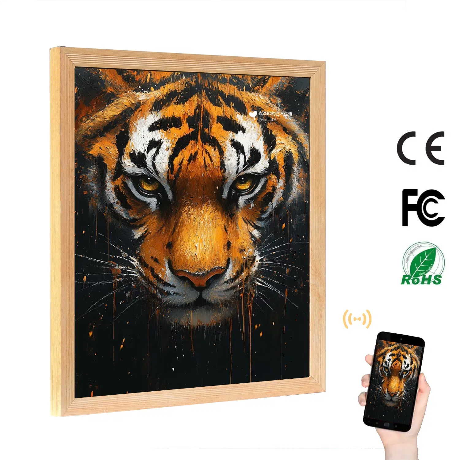 Sophisticated Smart TV Digital Photo Frame with 2K LCD Display