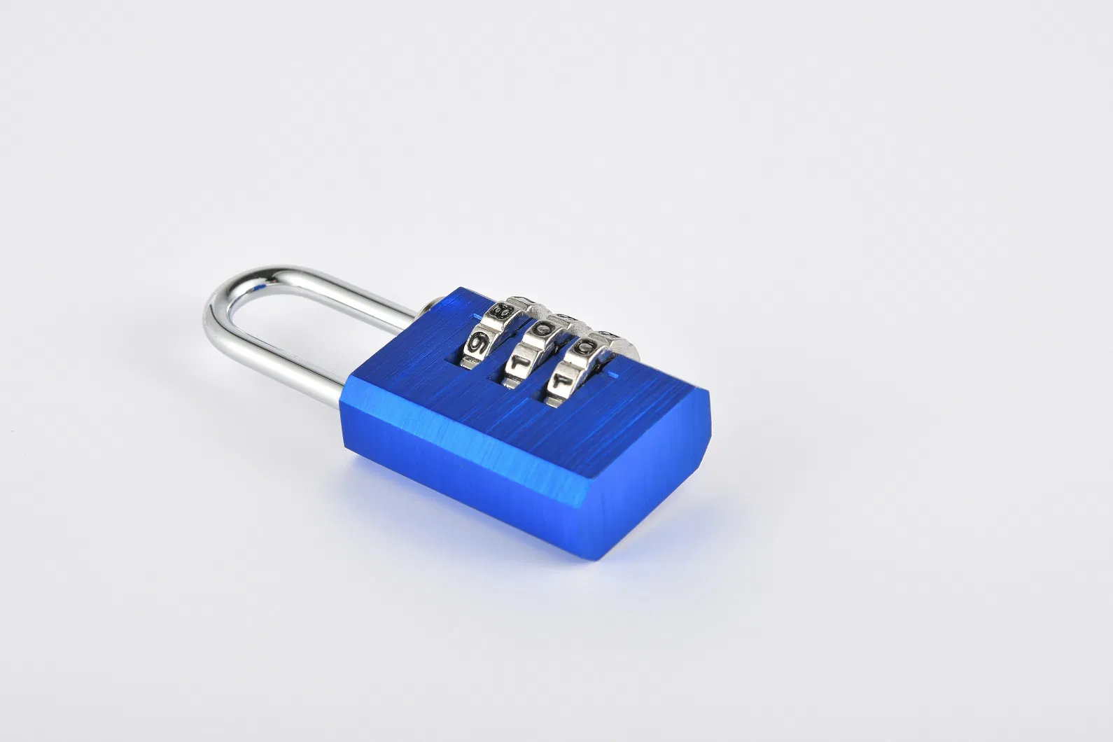 Blue Aluminum Alloy Combination Code 3 Dials Safety Economic Pad Lock