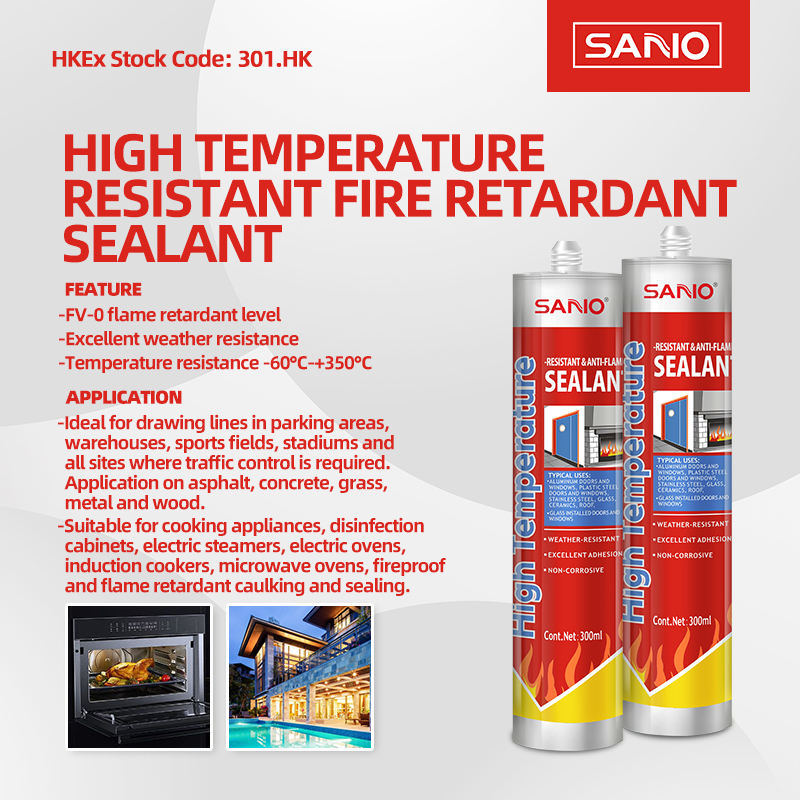 Wholesale Price High Quality Silicone Fireproof Sealant High Temperature Resistant Fire Retardant Sealant