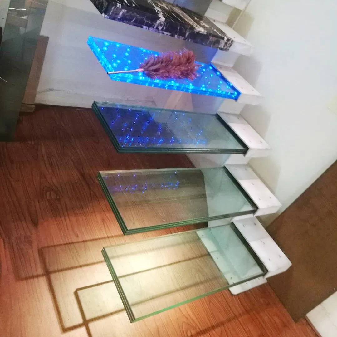 Safety Anti Slip Laminated Glass Outdoor Floor Tiles for Glass Stairs