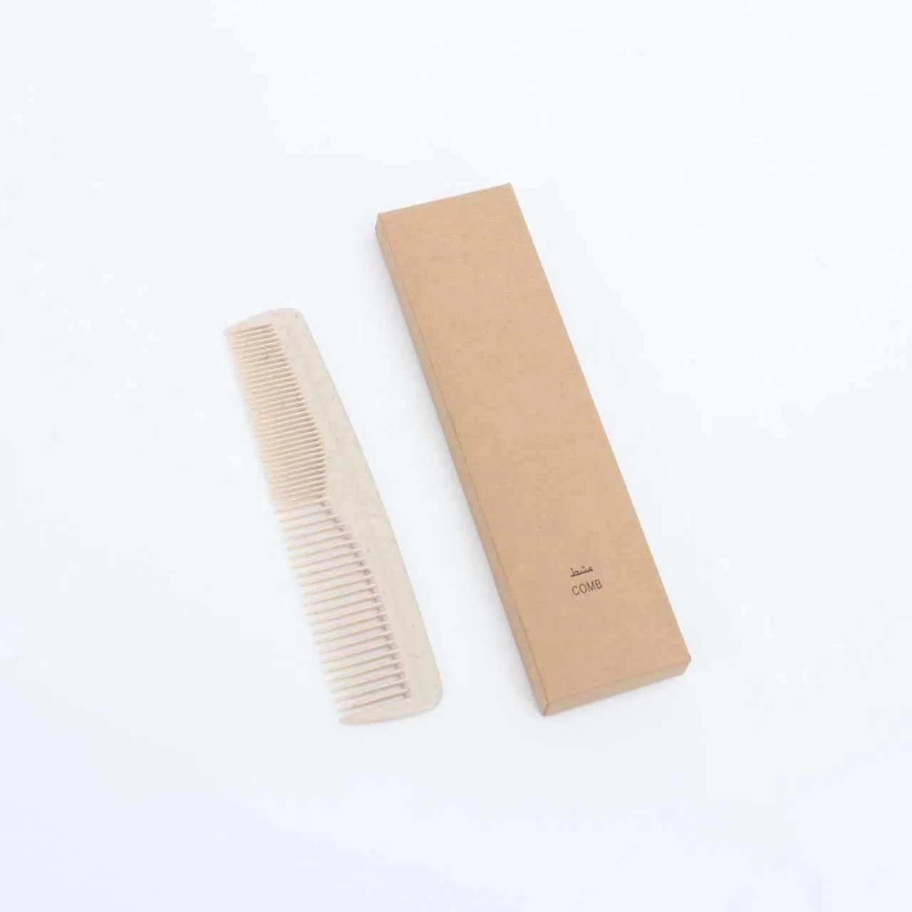 Eco-Friendly Kraft Paper Box Bamboo Comb for Sustainable Hotel Amenities