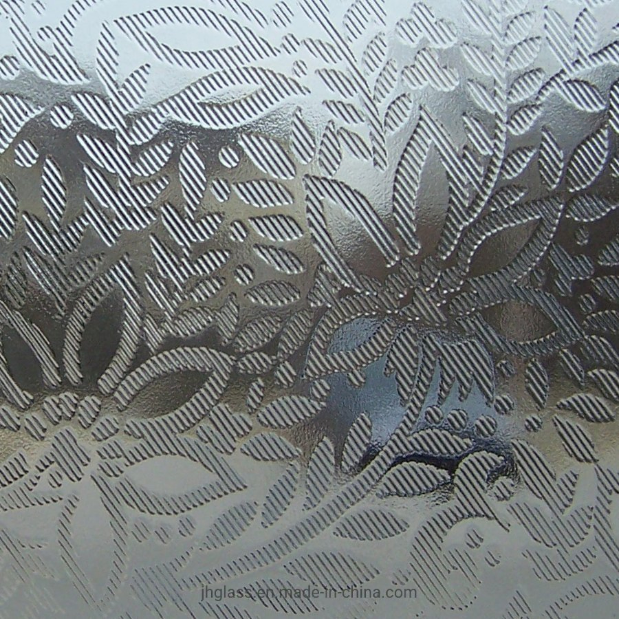 Jinghu Factory Hot Sale 3mm-10mm Clear/Dark Bronze Pattern Glass Tempered Transparent Glass for Shower Door