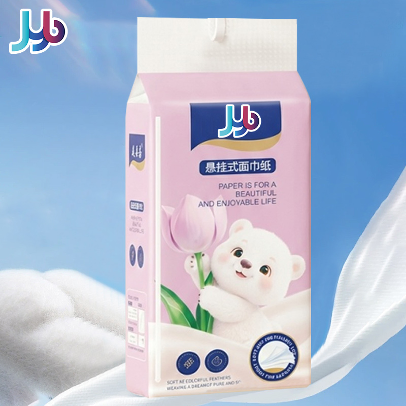 4 Ply Super Soft Virgin Wood Pulp Facial Tissue Custom Soft Packing Bottom Extraction Wall Hanging Facial Tissue