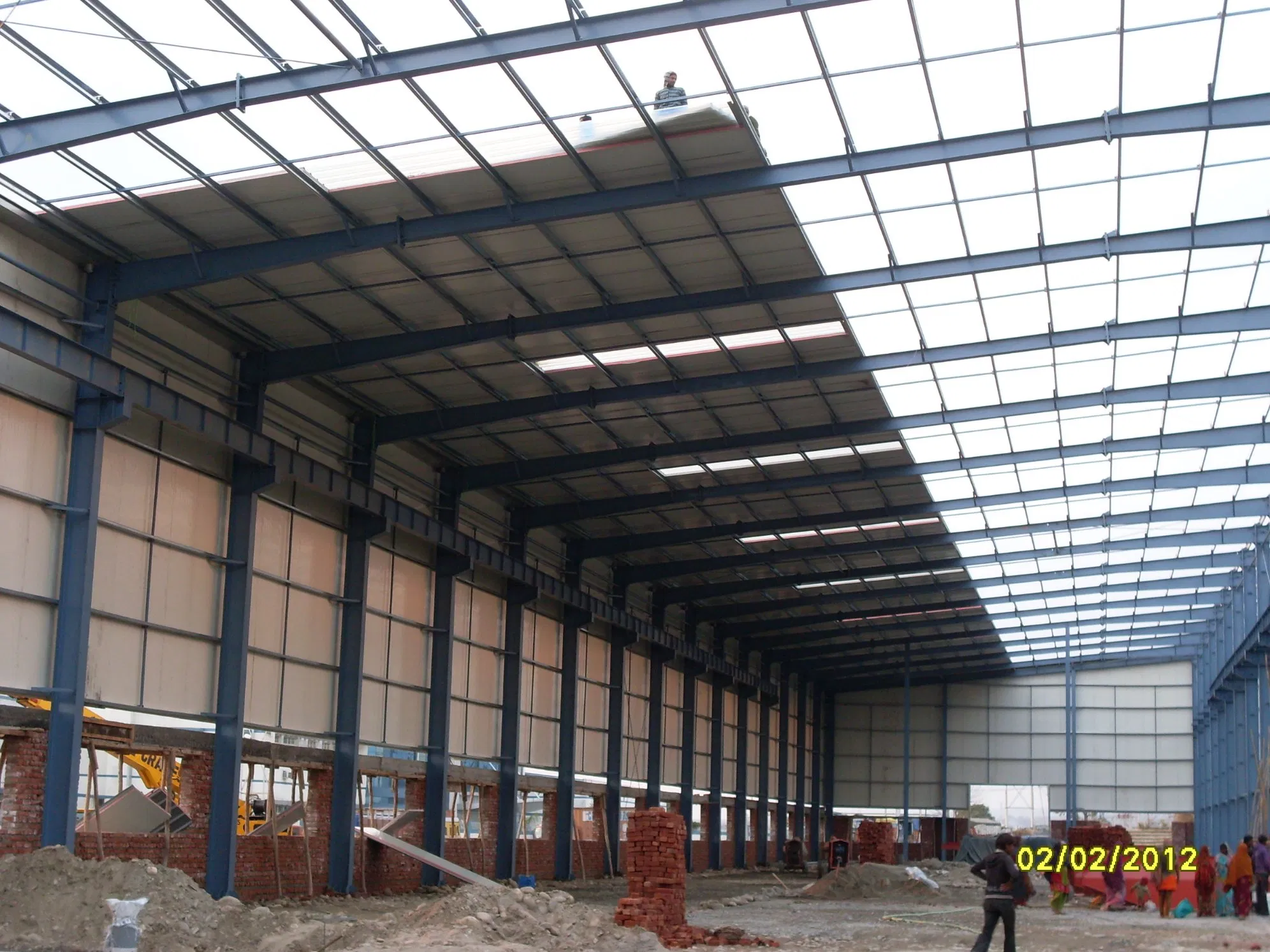 Modern Prefab Steel Structure Building Prefabricated Warehouse/Workshop/Aircraft Hangar/Office Construction Material