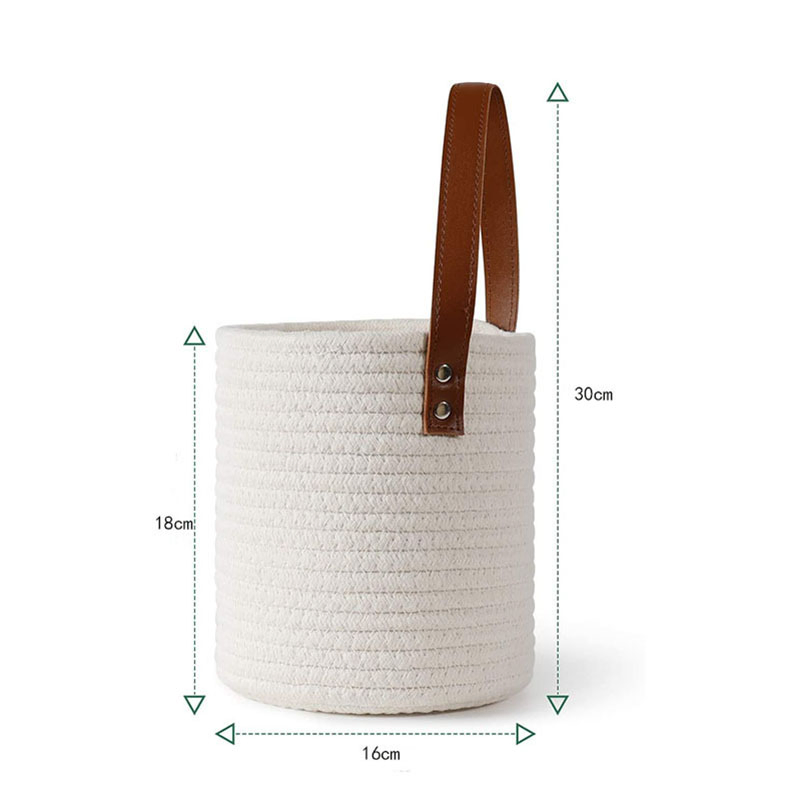 Factory Price Cotton Rope Hanging Basket Laundry Basket
