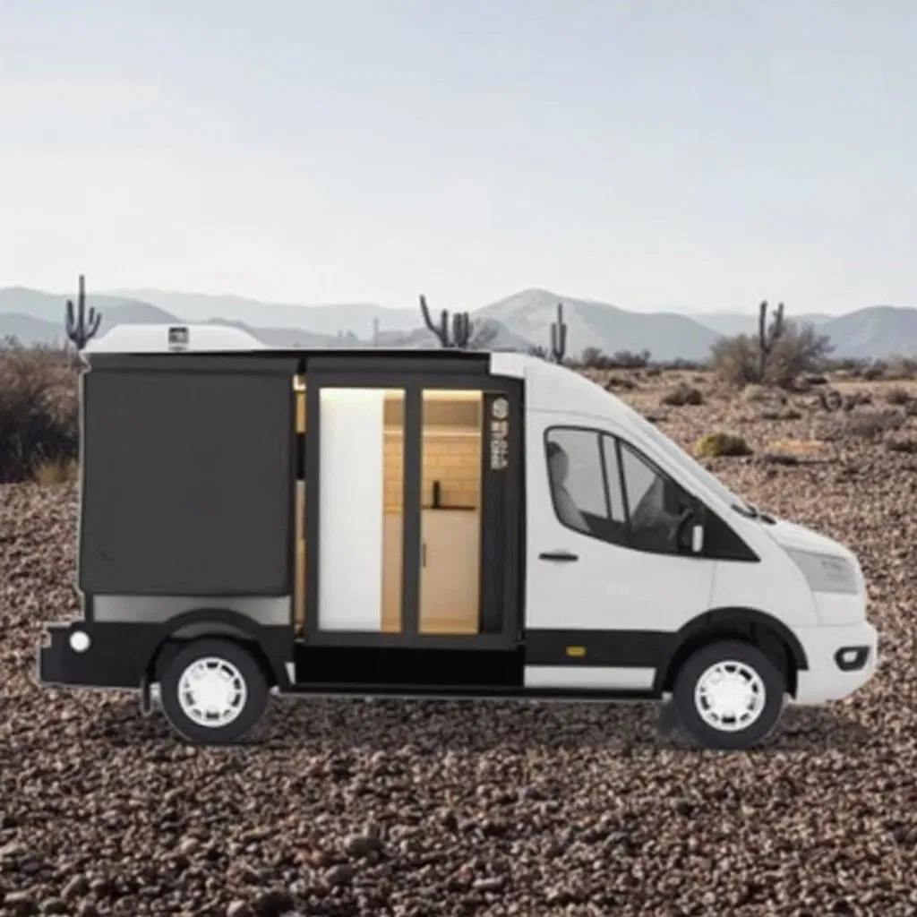 off Road Campervan Trailer with Motorhome Van Box Campervan