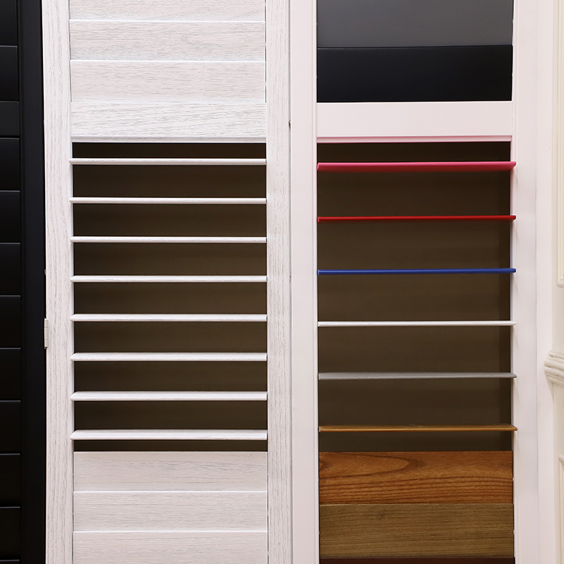 Wholesale Price Stain Color Classic Window Shutter PVC Bathroom Shutter