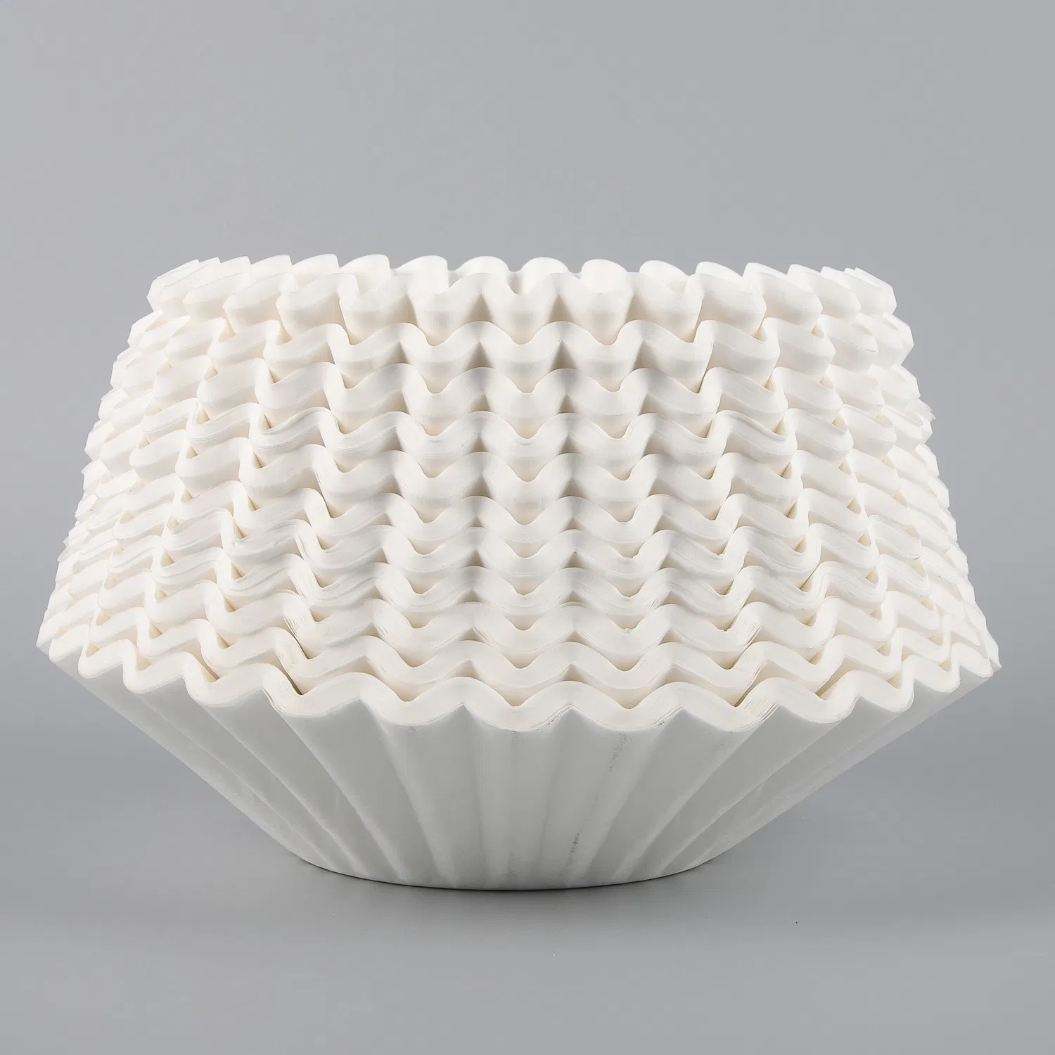 Durable Natural and White Basket Bowl Shape Coffee Filter Paper 10 Cups Coffee Maker