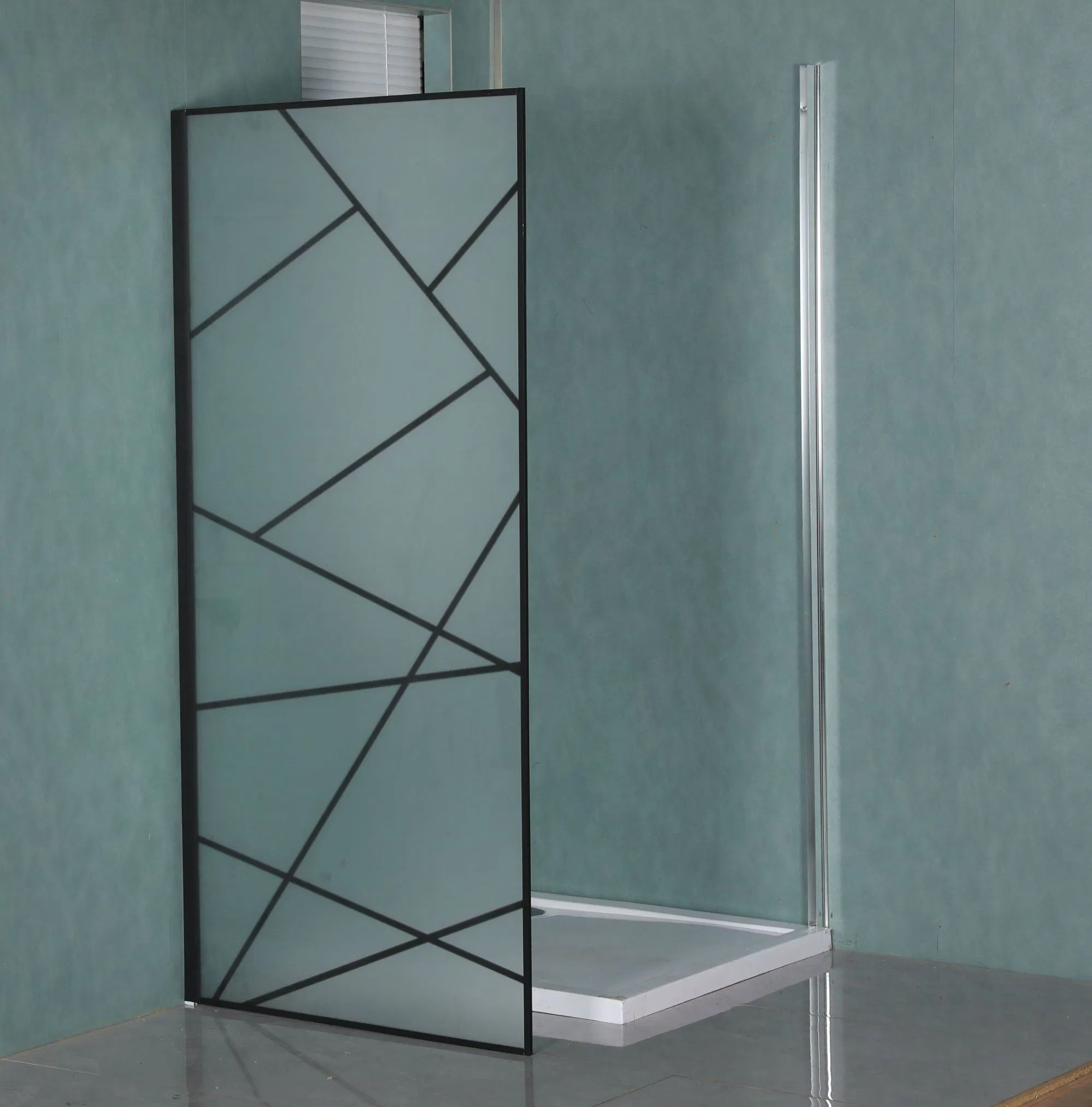 Hotel Bathroom Single Panel Walk in Shower Screen