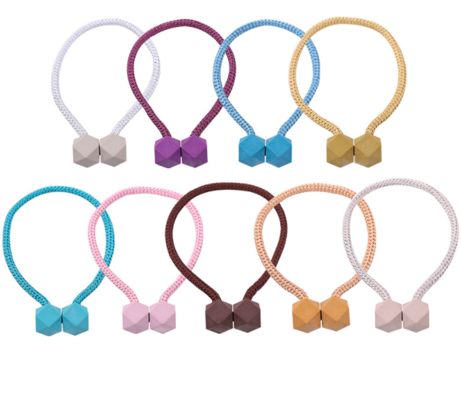 Curtain Magnetic Tiebacks 2 Pieces Curtain Clips Rope Holdbacks Holders