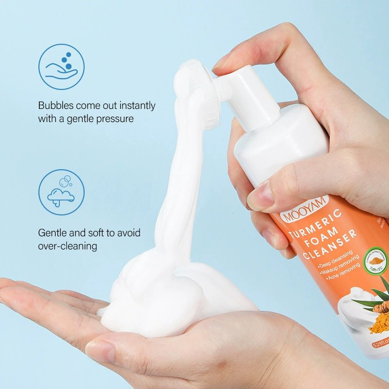 Foaming Acne Face Wash Moisturizing Deep Cleansing Mousse Exfoliating Bubble Facial Cleanser