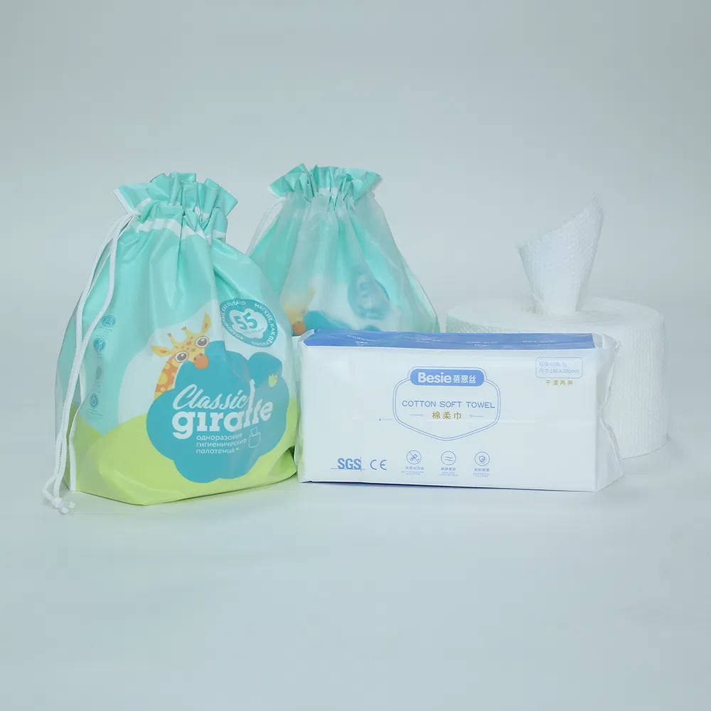 China Factory Customized Disposable Spunlace Non Woven Bath Towel for Skin Care