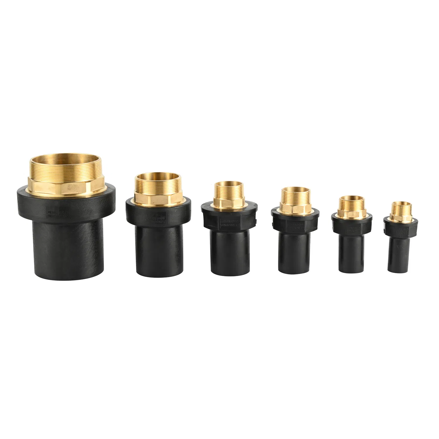 Durable PE-Brass Transition Fittings for Water SDR11 Systems