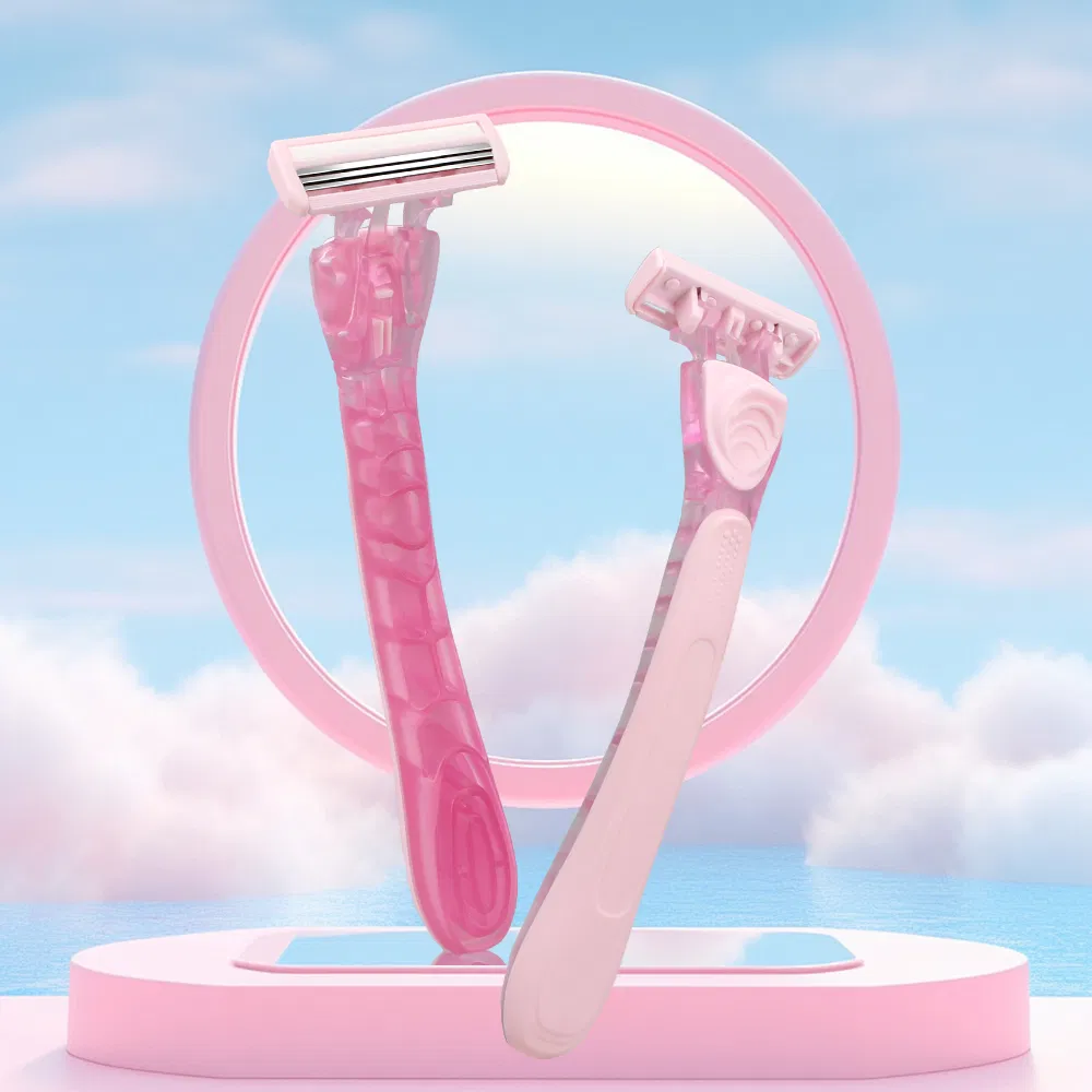 High Quality Triple Blades Women System Razor Face and Body Shaving Tool