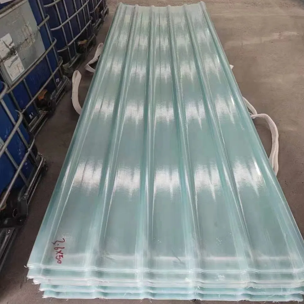 High Strength Fiberglass Panels FRP Corrugated Roofing Panels