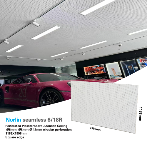 Perforated Plasterboard Acoustic Panels Gym Hotel School Hospital